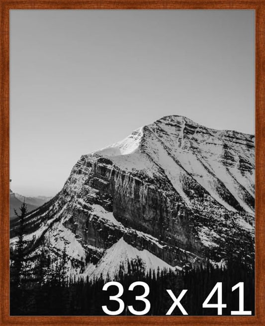 Frame It Easy 33 x 41 Russet Wood Frame by FrameItEasy