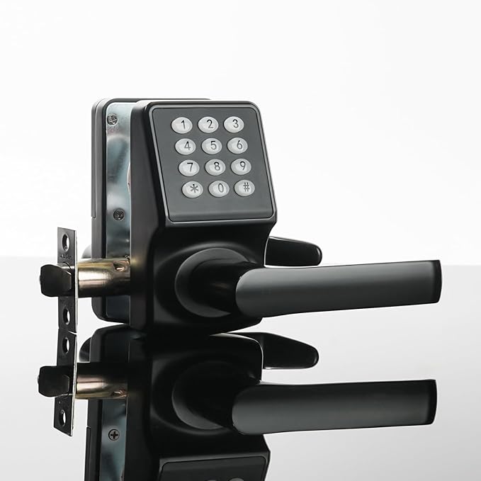 Keypad Door Lock with Handle, Digital Door Lock with Keypad Set, Keyless Entry - Image 5