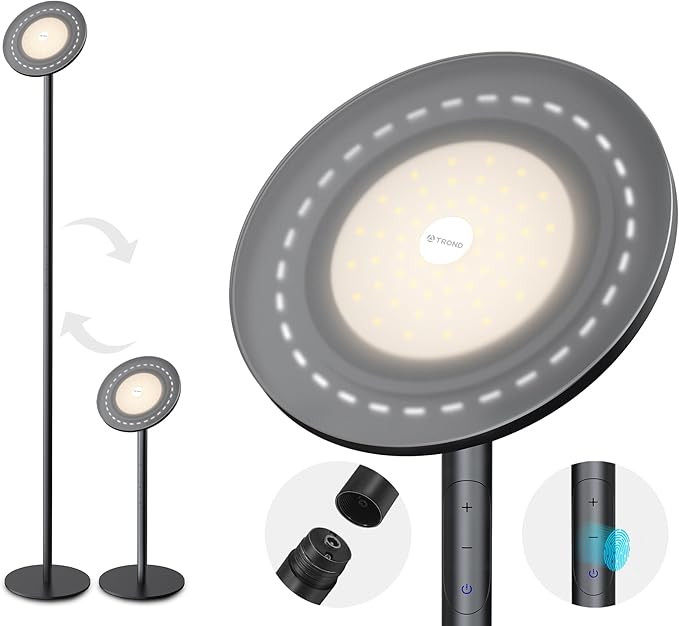 TROND Floor Lamp, 5000LM Super Bright Sky LED Modern Torchiere Standing Lamp by TRONDOfficial