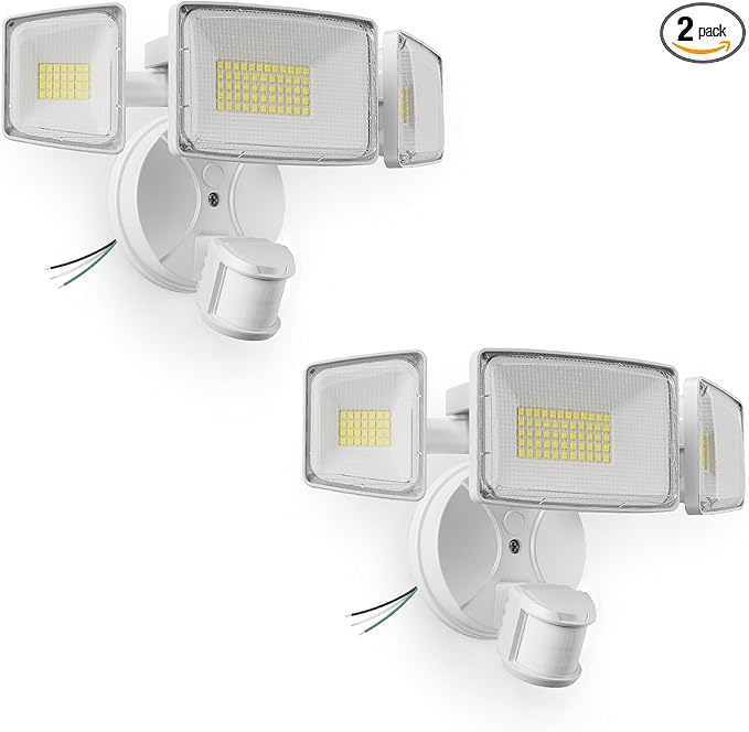 Onforu 2 Pack 100W 11000LM LED Motion Sensor Outdoor Lights, Dusk to Dawn Flood by Onforu