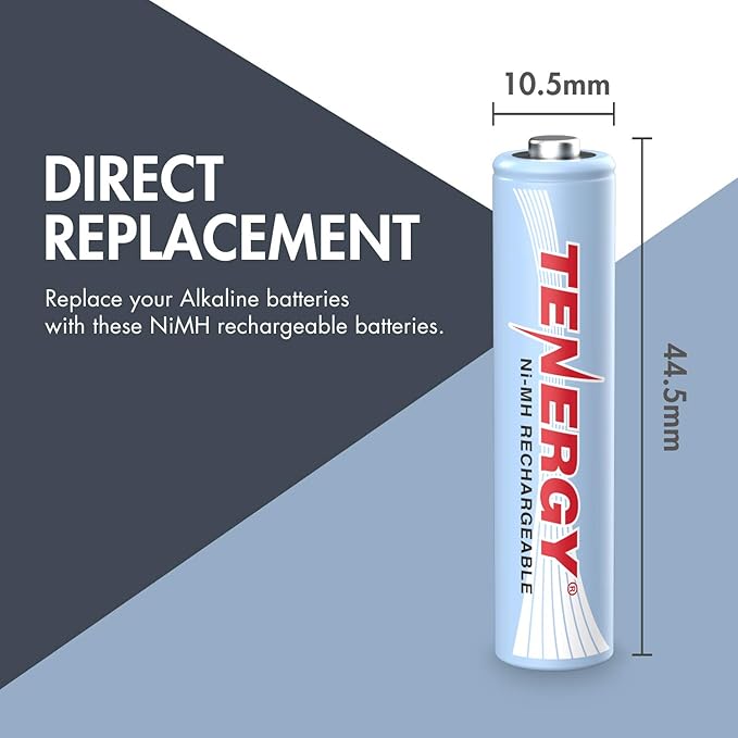 Tenergy TN145 8 Bay Charger and 8 Pack Rechargeable AAA Batteries, Independent - Image 4