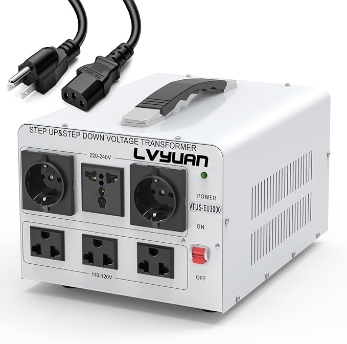 LVYUAN Heavy Duty 3000W Watt Voltage Transformer Converter Step Up/Down by LVYUAN