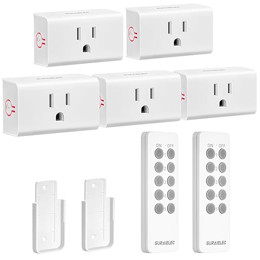 SURAIELEC Remote Control Outlet, Wireless Light Switch by SURAIELEC