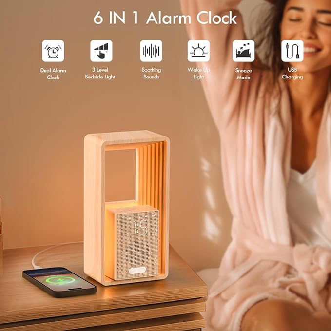 WILIT Digital Alarm Clock, Sunrise Alarm Clock - Image 2