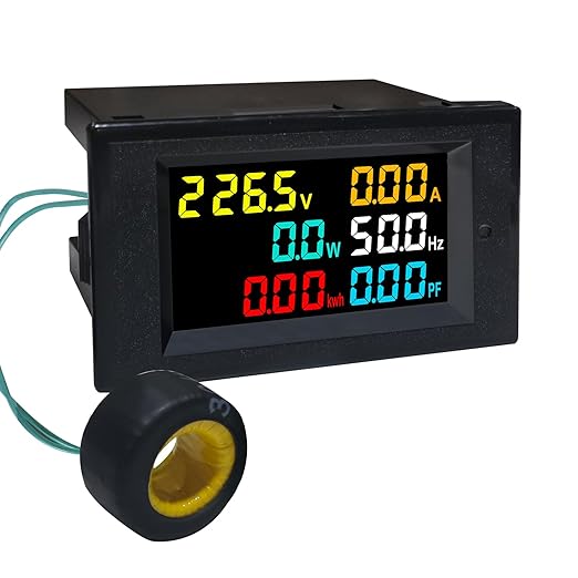 KETOTEK Digital Ammeter Voltage Meter AC 40-300V 100A Power Energy Panel Meter by KETOTEK