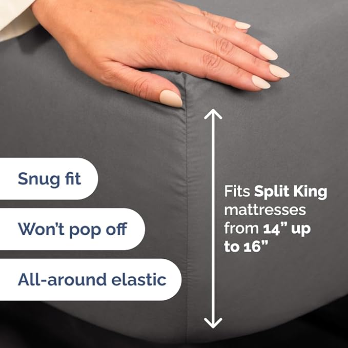 Split Head King Sheets Set - Image 4