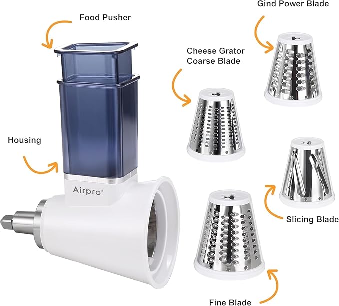 Slicer Shredder Attachment for Kitchenaid Stand Mixer, Salad Machine - Image 3