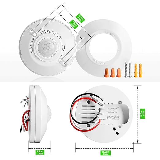 RAYZEEK 12V 24V Low Voltage Ceiling Sensor Pir Occupancy Motion Detector - Image 9
