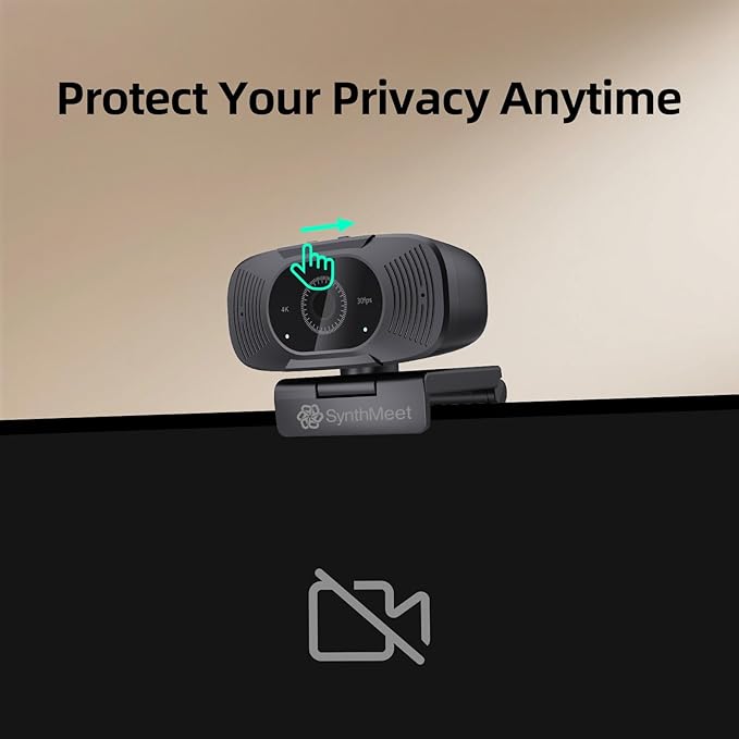 SynthMeet 4K Webcam for PC, 1080P@60FPS, 4K Camera - Image 7