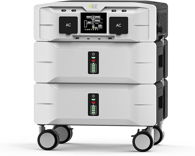 IEE SP5000 Portable Power Station, 5120Wh LiFePO4 Battery, 5000W Output by EnerVikSolargeneratorforhomeuse