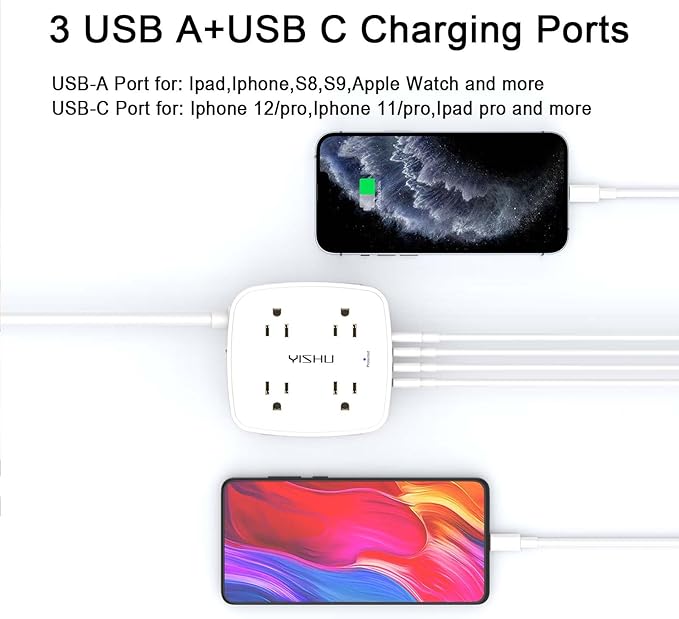 20 Ft Surge Protector Power Strip - Image 3