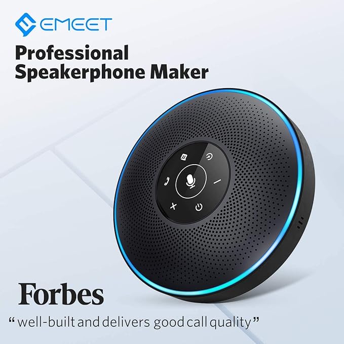 EMEET Bluetooth Speakerphone M2 Black Conference Speaker - Image 2