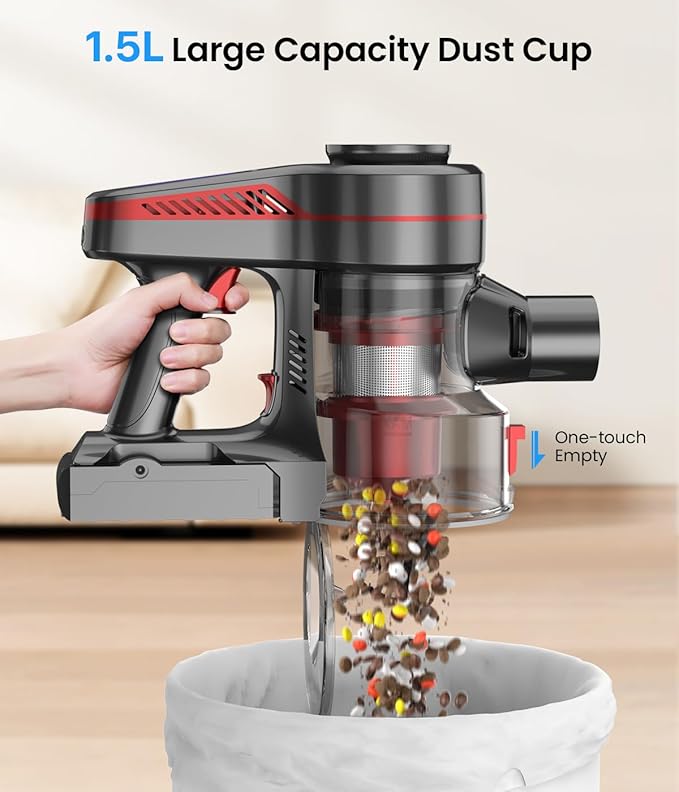 CHEBIO Cordless Vacuum Cleaner, Stick Vacuum - Image 8