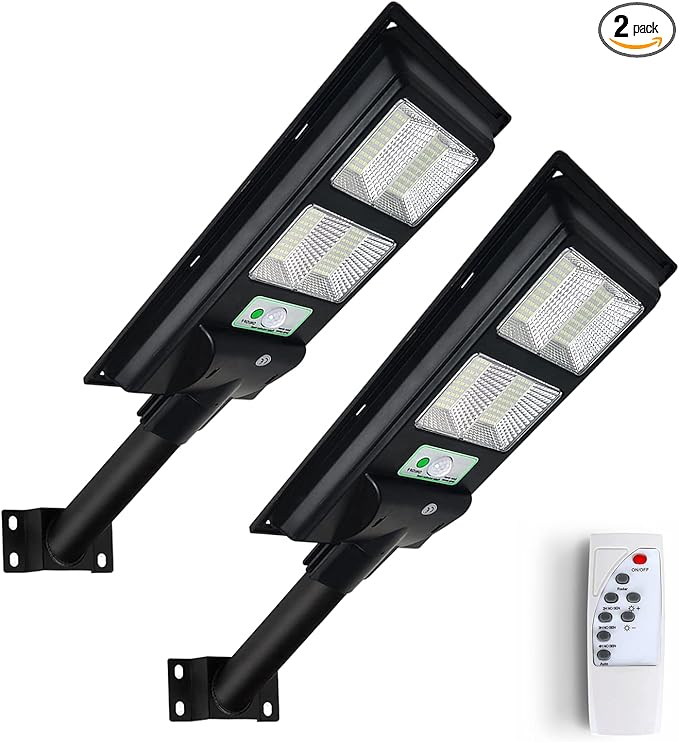 Lysed 10000LM Solar Lights Outdoor, 6000K Dusk to Dawn Security Led Flood Light by LysedLighting