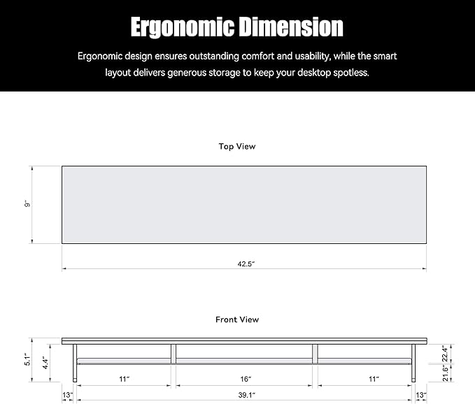 FENSULN Dual‑Tier Monitor Stand - Image 6