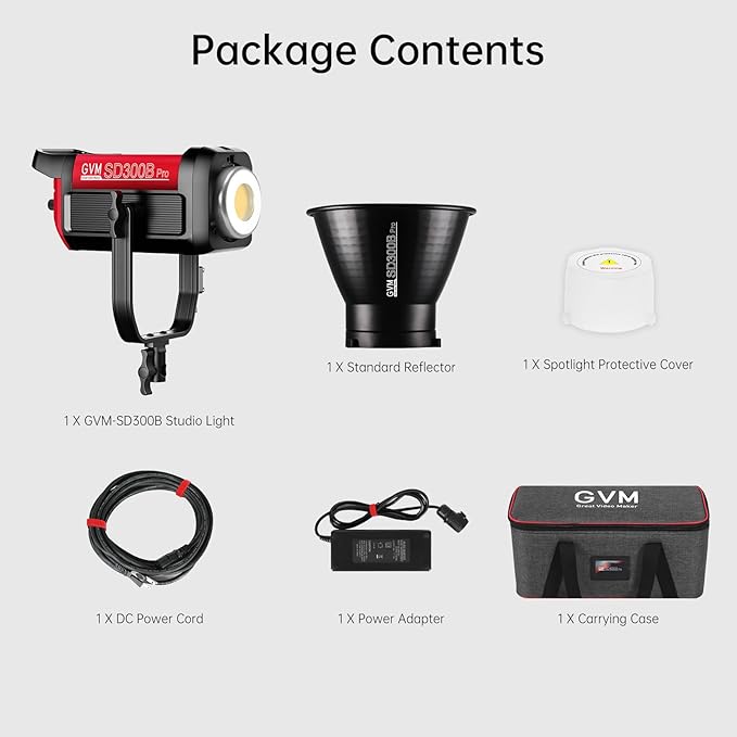 GVM Photography Lighting 300W Bi-Color Studio Lights - Image 9
