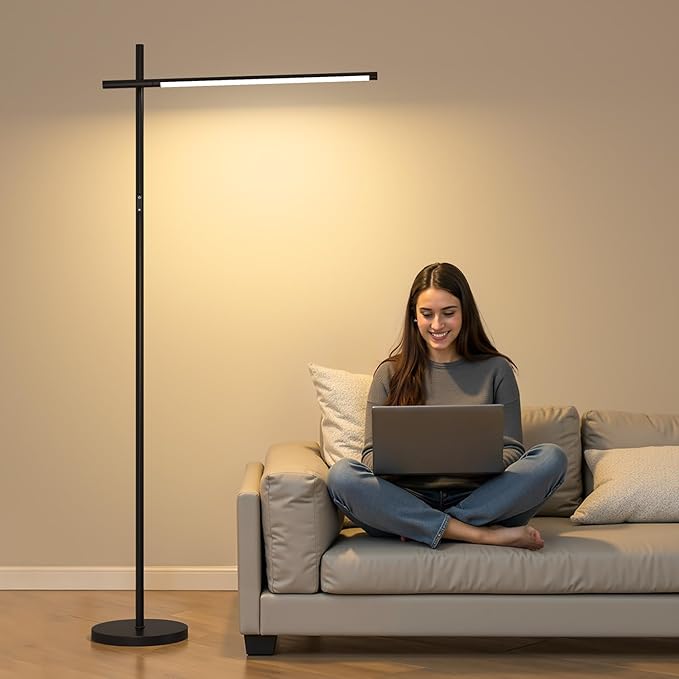 LED Corner Floor Lamp, 360°Rotating Head, Super Bright 1800LM Dimmable - Image 8
