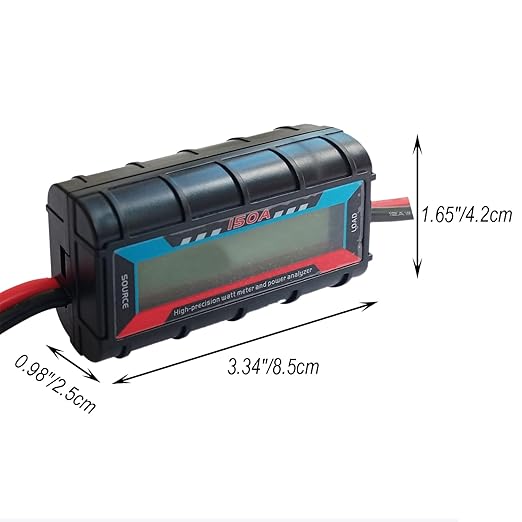 Proshopping 150A RC Watt Meter, High Precision Power Analyzer, DC 0-60V Volt - Image 2