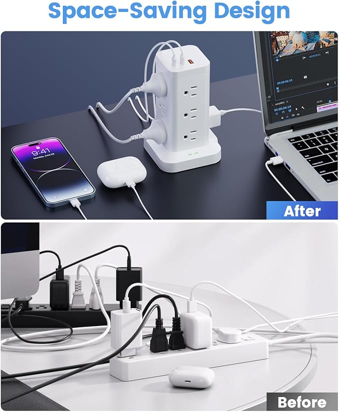 Tagzilo 15-in-1 Power Strip Tower - Image 6