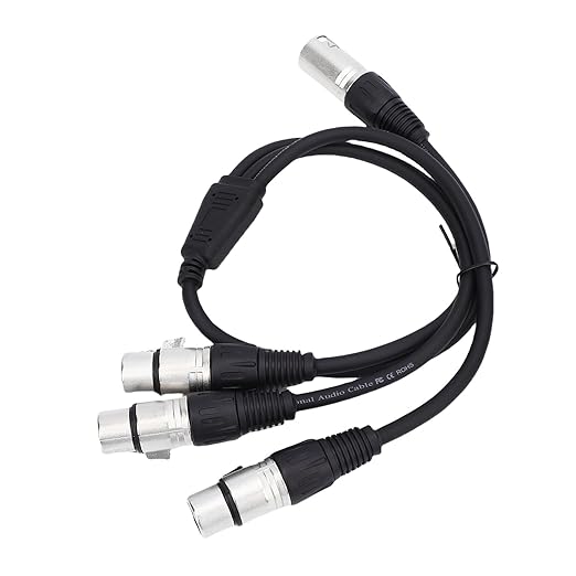Estink XLR Splitter Cable 3 Pin Male to 3 Female Y Splitter - Image 3