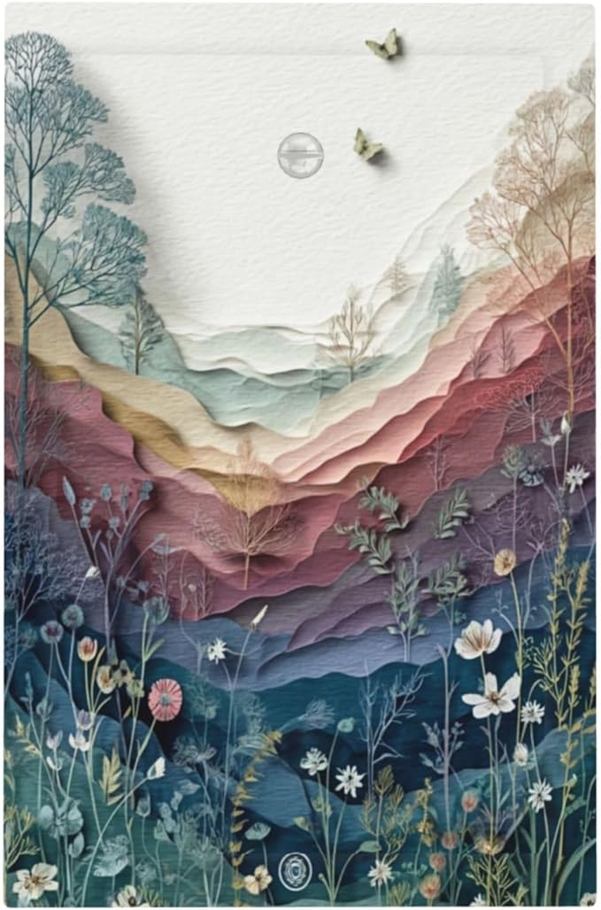 Bvtewkhz Wildflowers Rustic Flowers Floral Plants No Device Single Blank Wall - Image 2