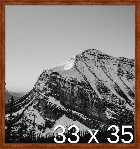 Frame It Easy 33 x 35 Russet Wood Frame by FrameItEasy