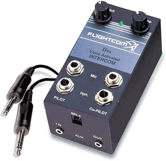 Flightcom Model IISX Voice Activated Portable Aviation Intercom by Unknown