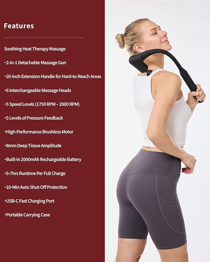 CAREKING Upgraded 2-in-1 Massage Gun - Image 9