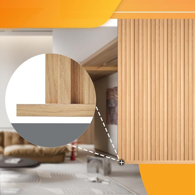 OUZUGIE 8-Pack 57 Inches, WPC Slat Wall Panel Trim, Corner Guard - Image 5