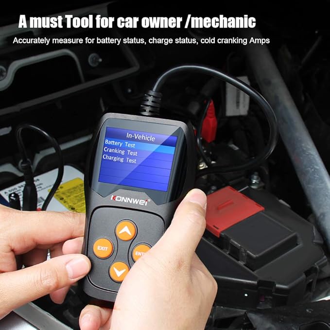 KONNWEI KW600 Car Battery Tester 12V Professional 100-2000 CCA Automotive - Image 7