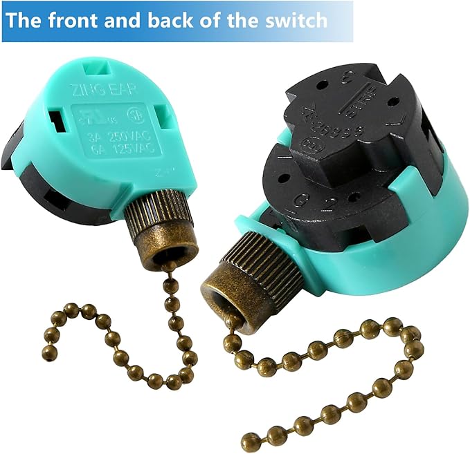 Ceiling Fan Switch ZE-268S6, Ceiling Fan Pull Switch, 4 Wire Fans Accessories - Image 3