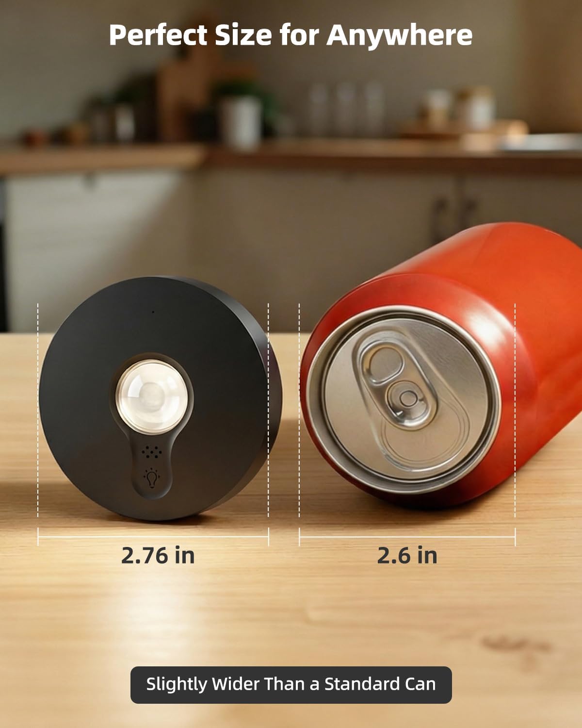 Rechargeable Puck Lights With Remote Control, 1500mAh Battery Operated Tap Lights, Dimmer & Timer Under Cabinet, Wireless LED Stick-On for Closet, Bedroom, Kitchen - Black 3Pcs