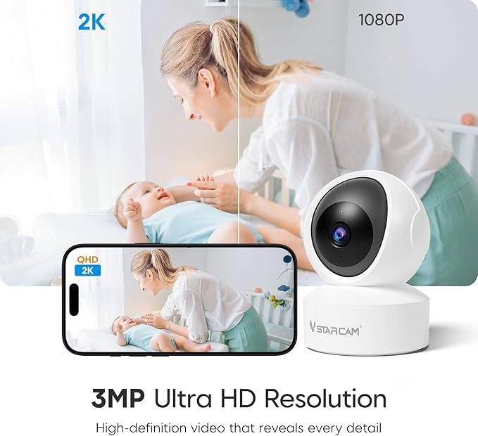 VSTARCAM Room Camera, 2K QHD Camera - Image 3