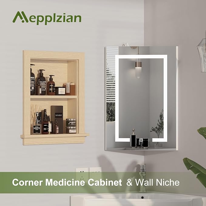 Recessed Medicine Cabinet Inset, Bathroom Wall Niche Insert - Image 4