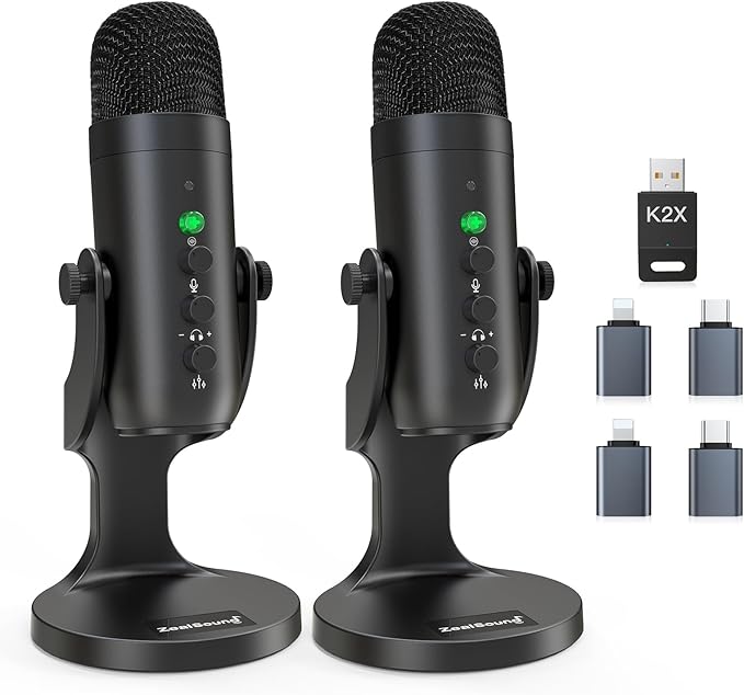 ZealSound Podcast Microphone, Podcast Equipment Bundle by zealsound
