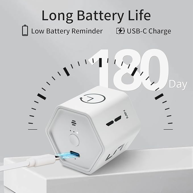 LUCKY TIME Productivity Timer Flip Gravity Sensor Pomodoro Cube Timer Countdown - Image 5