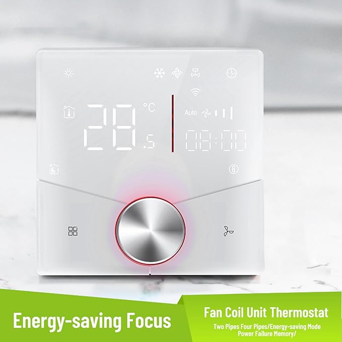 WiFi Central AC Thermostat Energy Saving Control Wall Mounted Programmable - Image 2