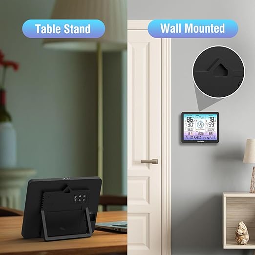 Raddy VP7 Wi-Fi Weather Station, 15-in-1 Wireless Weather Station Indoor Outdoor - Image 8