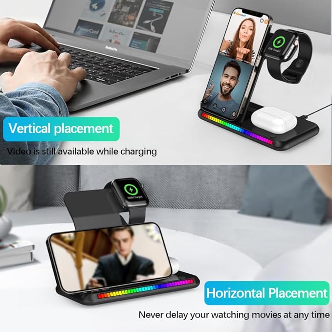 IHAO 3in1 Multifunctional Foldable Wireless Charging Station - Image 5