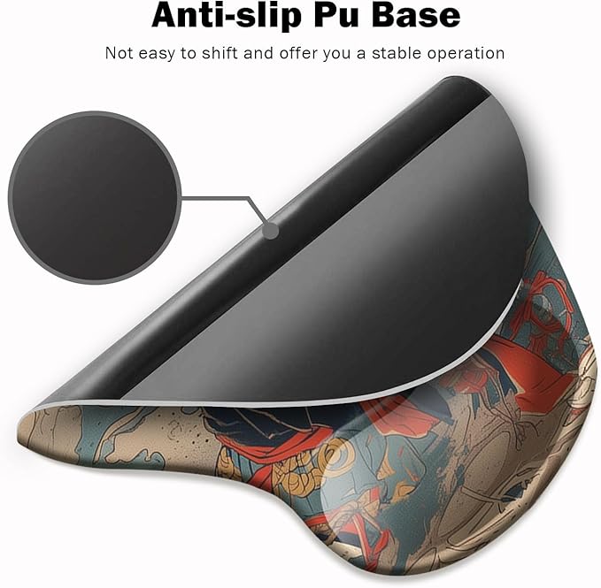 Ergonomic Mouse Pad with Wrist Support, Mouse Pad with Wrist Rest and Coaster - Image 3