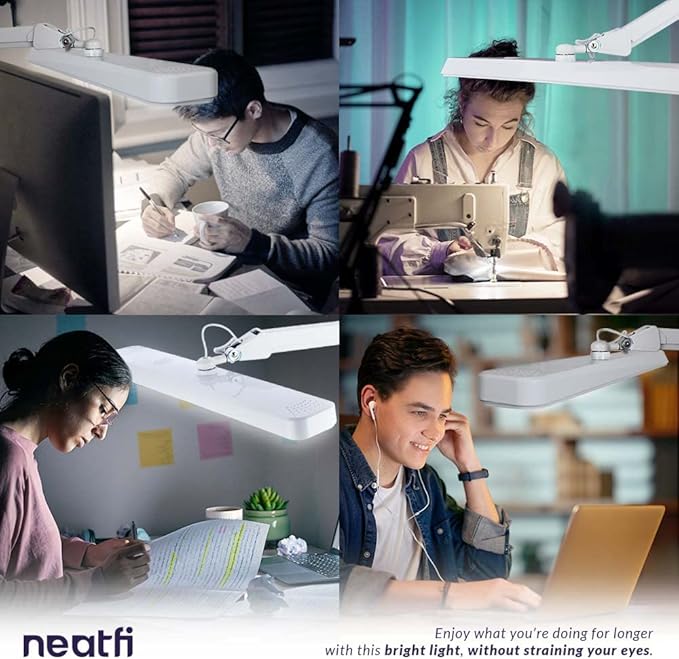 Neatfi XL 2, 500 Lumens LED Task Lamp, Eye-Caring, Desk Light - Image 2