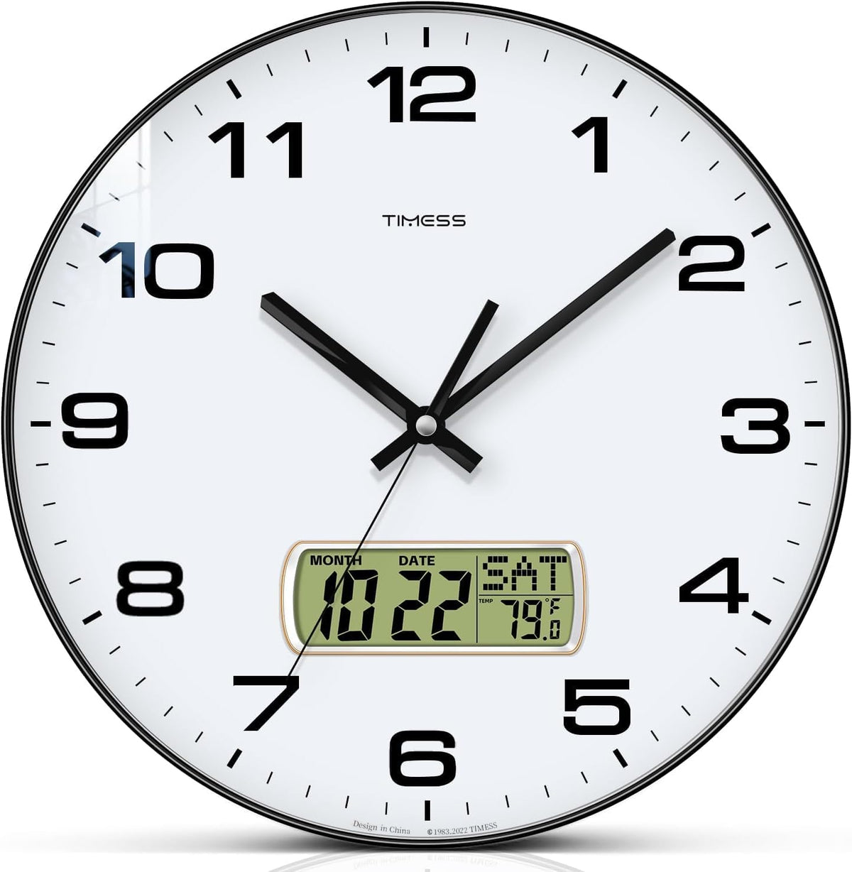 TIMESS Wall Clock, Ideal Modern Home, Office Decor