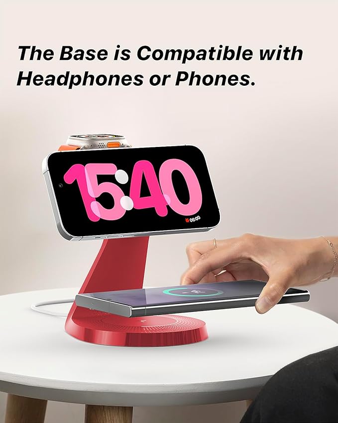 3 in 1 Charging Station for Apple Devices, Mag-Safe Charger Stand Fast Charging - Image 5