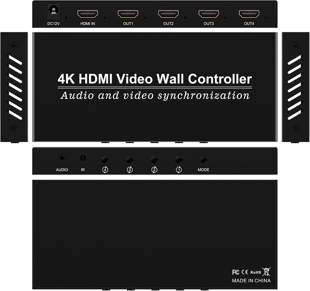 Video Wall Controller HDMI 1X4, Splicing Professional Processor