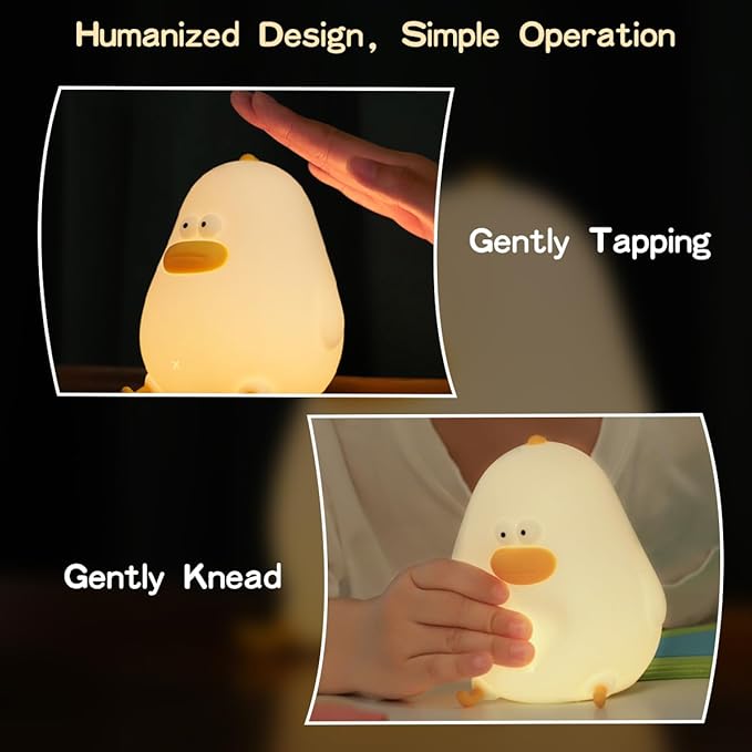 LEDHOLYT Night Light for Kids, Cute Silicone Nursery Chick Lamp for Baby and - Image 3