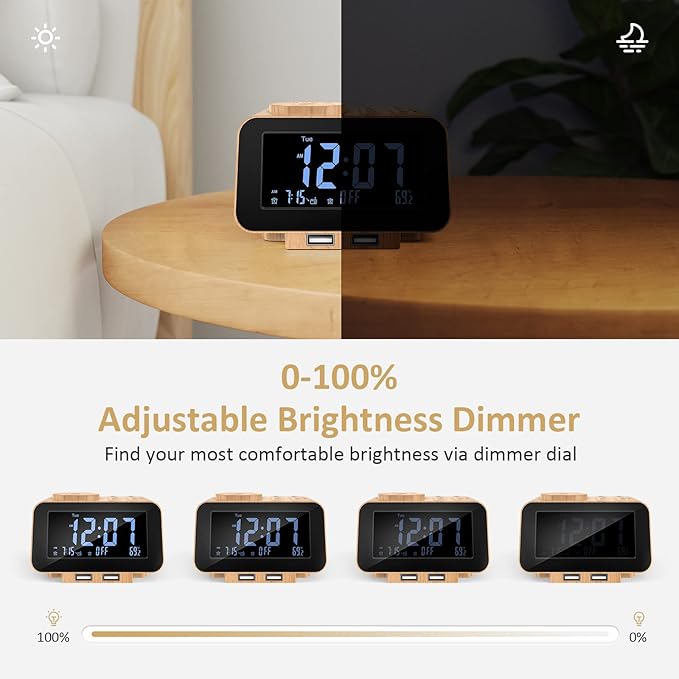 USCCE Digital Alarm Clock Radio - Image 2