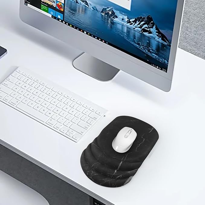 Mouse Pad Wrist Wrist Rest, Comfortable Memory Foam Wrist Rest, Non-Slip PU Base - Image 7