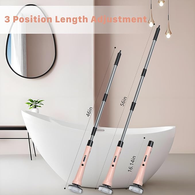 Electric Spin Scrubber, Hillyfe Bathroom Scrubber Electric - Image 3