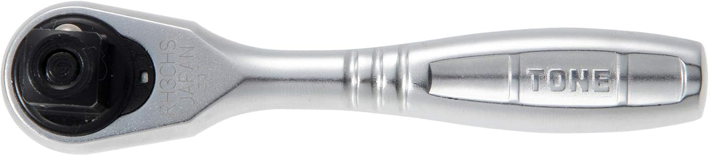 TONE Short Ratchet Handle Compact Head (Socket Hold Type) RH3CHS 3/8" Inch Drive