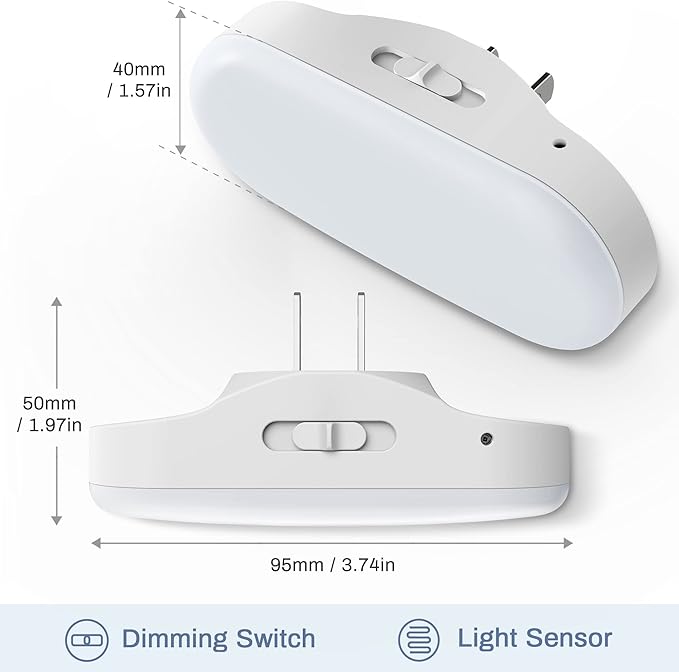 DORESshop Night Lights Plug into Wall Daylight White, Cute Dimmable Led Night - Image 6